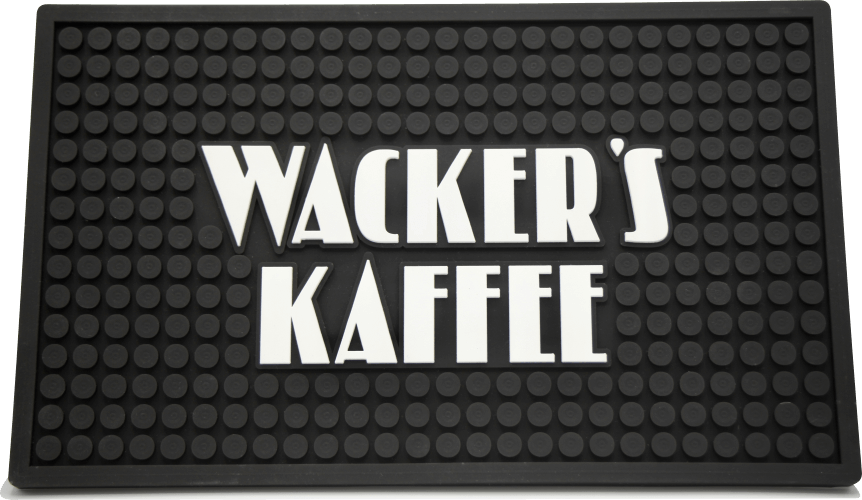 Tampermatte mit Wacker's Logo