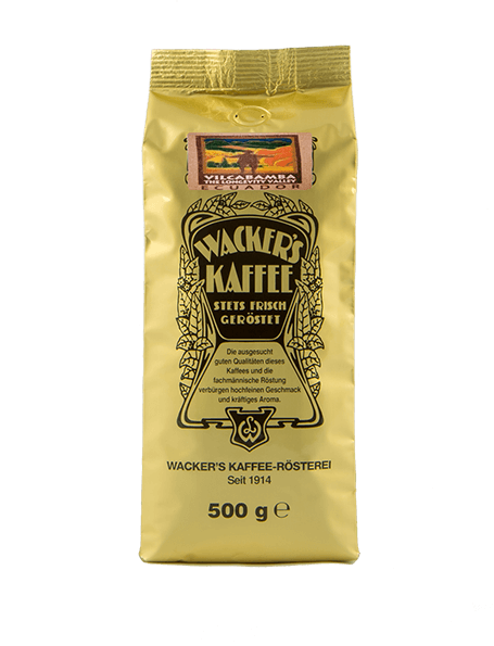 Wacker's Kaffee Vilcabamba Espresso in Goldtüte